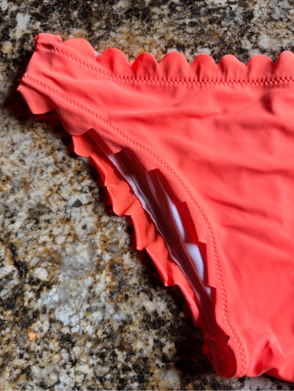 FREE with purchase of non-discounted item: Gabi Orange Scallop Edge Bikini, Sz S - Picture 7 of 16